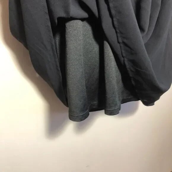 FOREVER 21 WOMEN'S BLACK LINED LACE V-BACK 3/4 SLEEVE DRESS SIZE SMALL-EUC - Picture 7 of 10